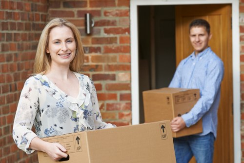 Man With Van Shacklewell pricing explanation with local moving boxes and van loading